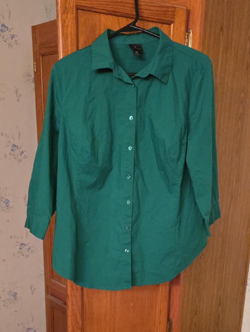 Women's Button-Down Shirt in  Green